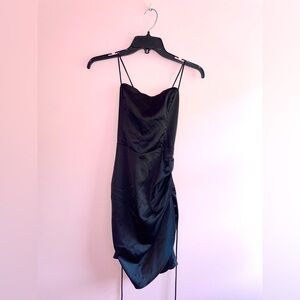 Hollister Black Satin Dress